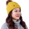 Adult Cable Knit Beanies | Mustard