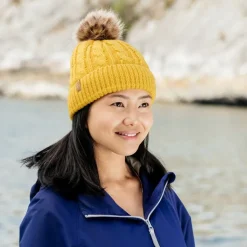 Adult Cable Knit Beanies | Mustard