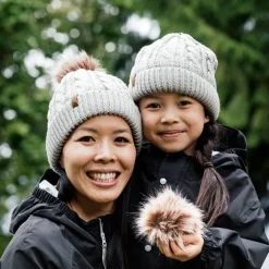 Adult Cable Knit Beanies | Grey