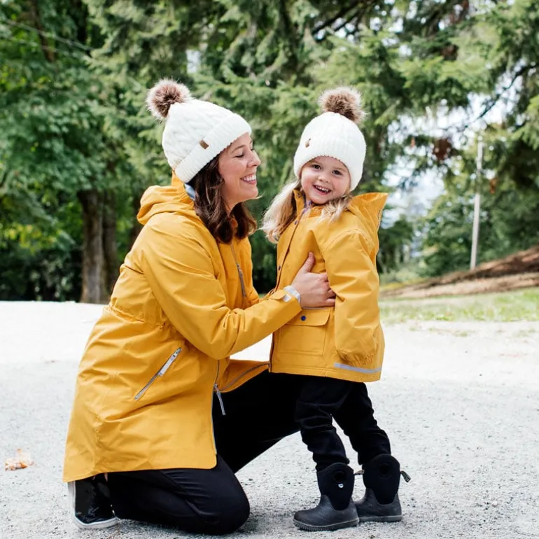 Adult Cable Knit Beanies | Mustard