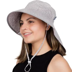 Adult Cotton Adventure Hats | Grey Herringbone