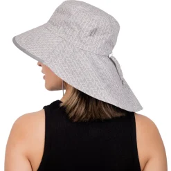Adult Cotton Adventure Hats | Grey Herringbone