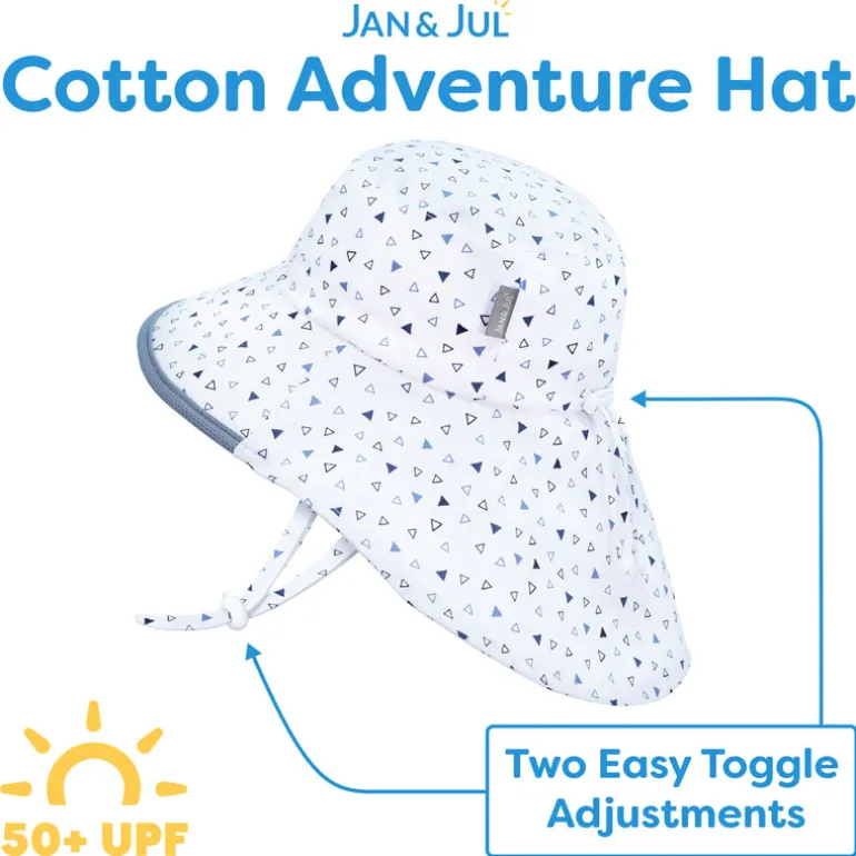 Adult Cotton Adventure Hats | Grey Herringbone