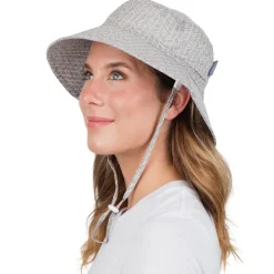 Adult Cotton Bucket Hats | Grey Herringbone