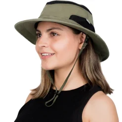 Adult Packable Hiking Hats | Army Green