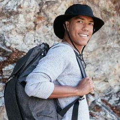 Adult Packable Hiking Hats | Black