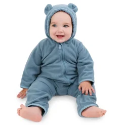 Baby Fleece Bunting Suit | Stormy Blue