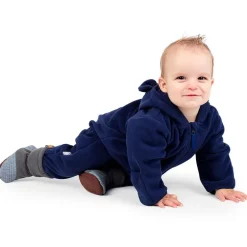 Baby Fleece Bunting Suit | Navy