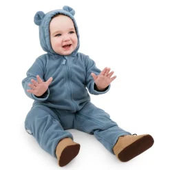 Baby Fleece Bunting Suit | Stormy Blue