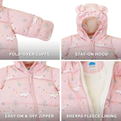 Baby Snowsuit | Pink Forest