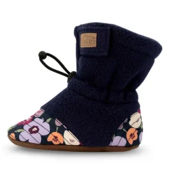 Baby Stay-Put Cozy Booties | Winter Flowers