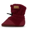 Baby Stay-Put Cozy Booties | Maroon