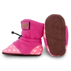 Baby Stay-Put Cozy Booties | Hearts