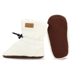 Baby Stay-Put Cozy Booties | Cream