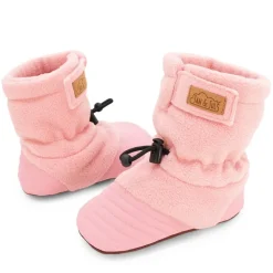 Baby Stay-Put Cozy Booties | Dusty Pink