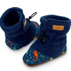 Baby Stay-Put Cozy Booties | Space Dinos