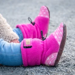 Baby Stay-Put Cozy Booties | Winter Flowers