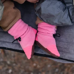Baby Stay-Put Cozy Booties | Watermelon Pink