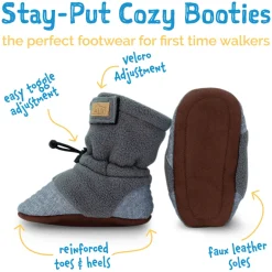 Baby Stay-Put Cozy Booties | Navy