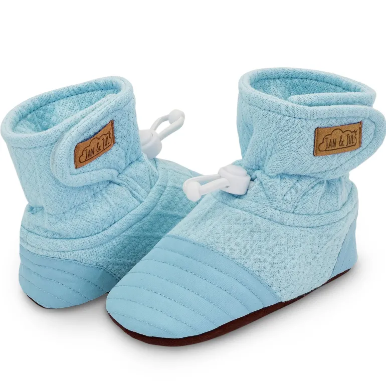 Baby Stay-Put Lite Booties | Egg Blue