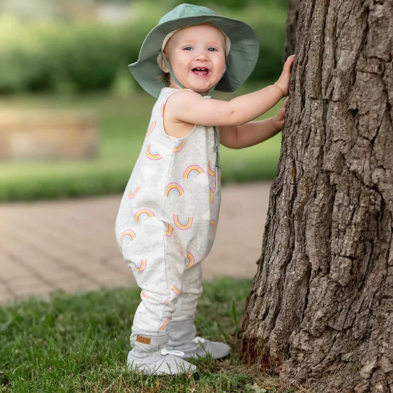Baby Stay-Put Lite Booties | Pebble Grey