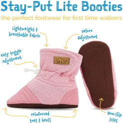 Baby Stay-Put Lite Booties | Dusty Pink