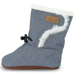 Baby Stay-Put Winter Booties | Heather Grey