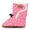 Baby Stay-Put Winter Booties | Hearts