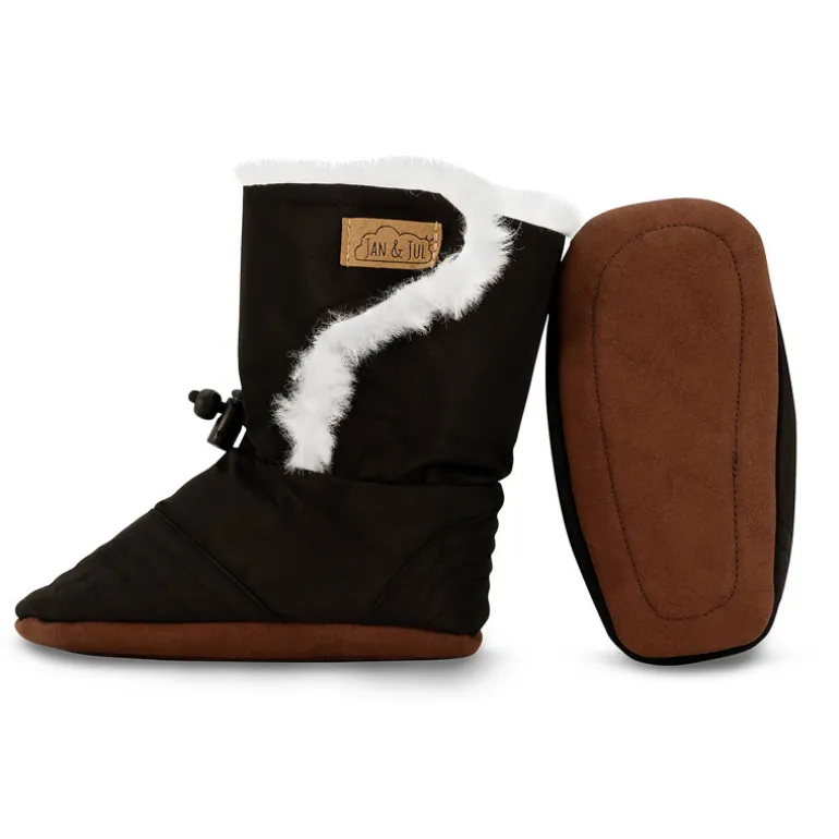 Baby Stay-Put Winter Booties | Black