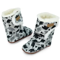 Baby Stay-Put Winter Booties | Bear