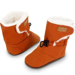 Baby Stay-Put Winter Booties | Terracotta