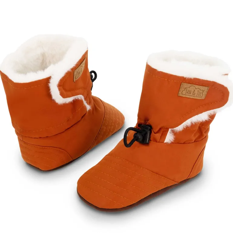Baby Stay-Put Winter Booties | Terracotta