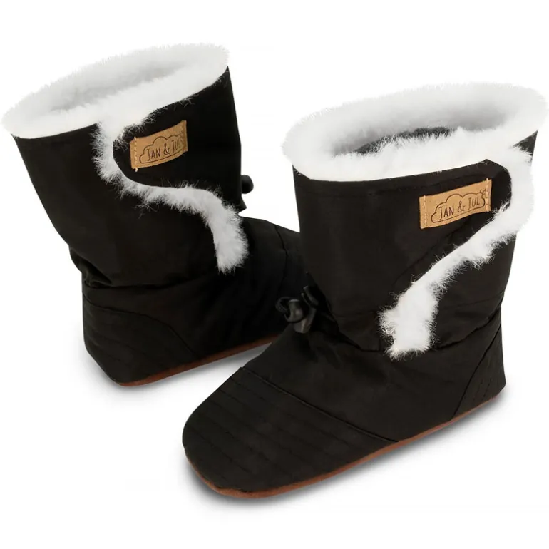 Baby Stay-Put Winter Booties | Black