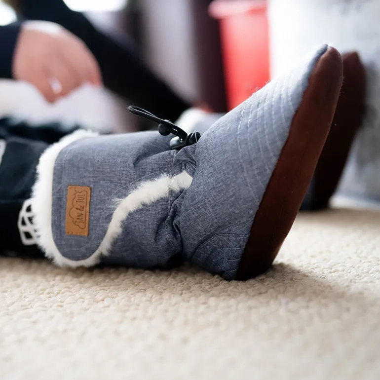Baby Stay-Put Winter Booties | Terracotta