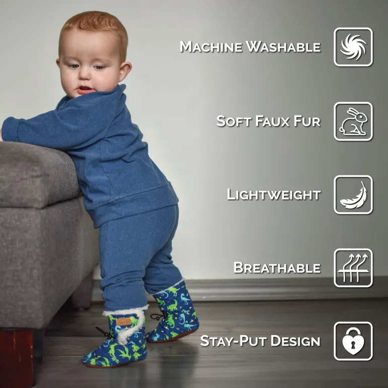 Baby Stay-Put Winter Booties | Black