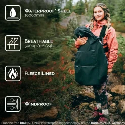 Baby Waterproof Carrier Cover | Heather Grey