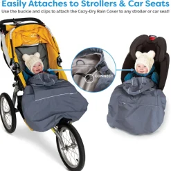 Baby Waterproof Carrier Cover | Black