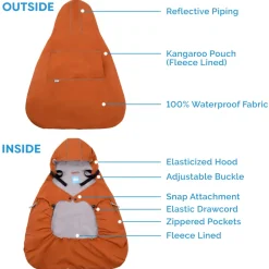 Baby Waterproof Carrier Cover | Black