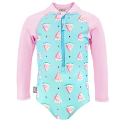 Girls One Piece UV Swimsuit | Watermelon