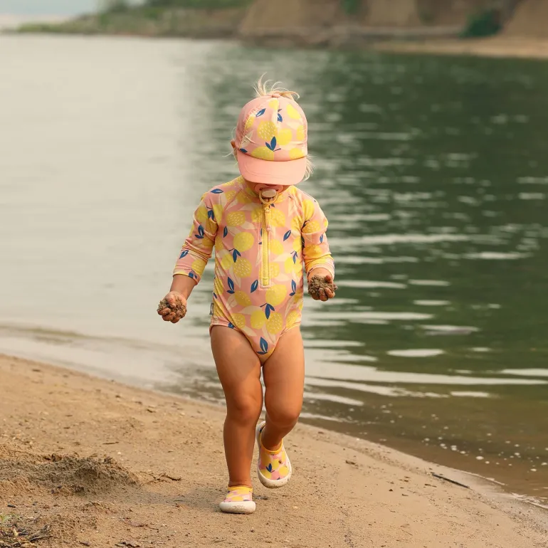 Girls One Piece UV Swimsuit | Summer Citrus