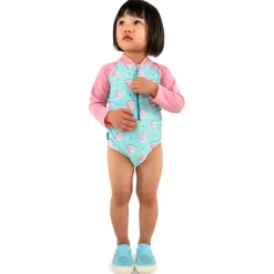 Girls One Piece UV Swimsuit | Watermelon