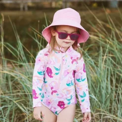 Girls One Piece UV Swimsuit | Pink Mermaid