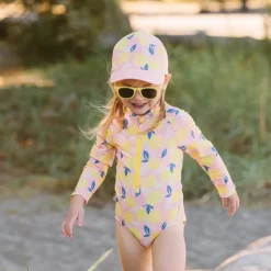 Girls One Piece UV Swimsuit | Summer Citrus