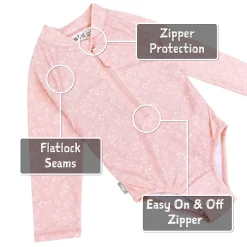 Girls One Piece UV Swimsuit | Pink Prairie