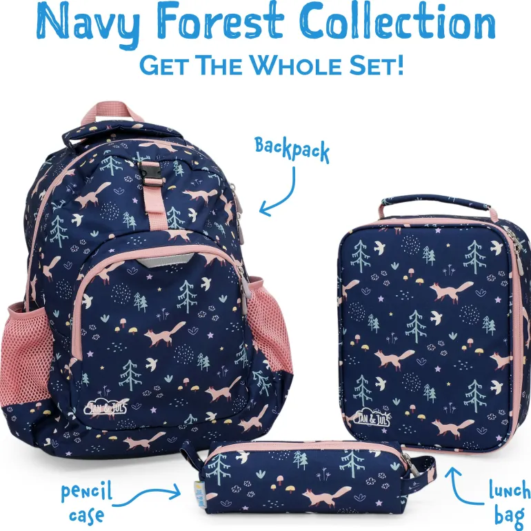 Kids Backpacks | Navy Forest