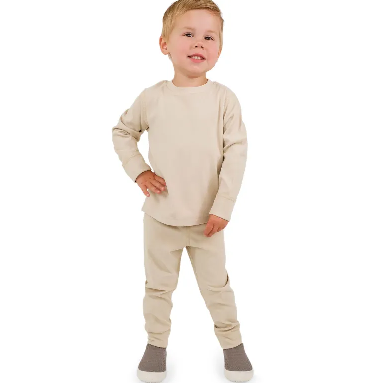 Kids Base Layer Tops | Oatmeal