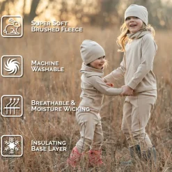 Kids Base Layer Tops | Oatmeal