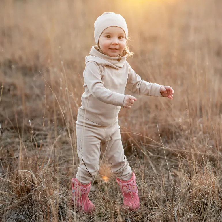 Kids Base Layer Tops | Oatmeal
