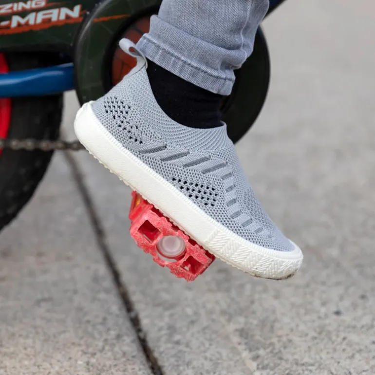 Kids Breeze Slip On Shoes | Grey