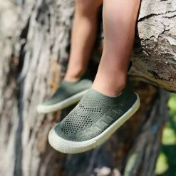 Kids Breeze Slip On Shoes | Army Green